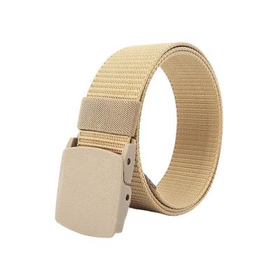 China Huacheng High Strength Custom Made Belts With Plastic Belt Men's Canvas Buckles Military Canvas Belt for sale