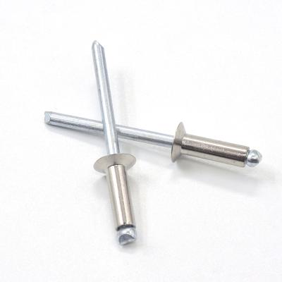 China Steel Open Type Blind Rivet Head Milled Semi Stainless Steel for sale