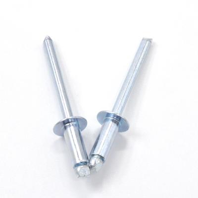 China High Quality And Low Price Open End Round Steel Noise Head Steel Blind Rivets for sale