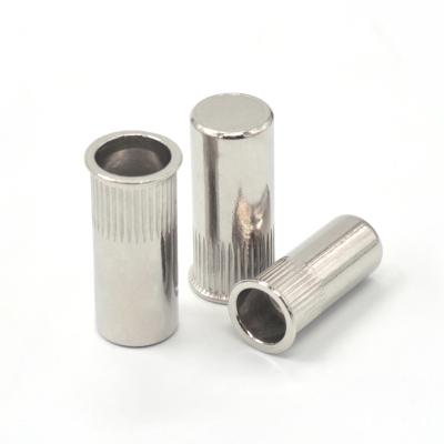 China Stainless Steel Customized Stainless Steel Countersunk Small Head Knurled Closed Rivet Nuts for sale