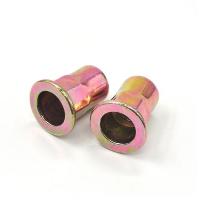 China Flat Head Stainless Steel China Manufacture Rivet Nut Semi-hex Body Steel Rivet Nut for sale