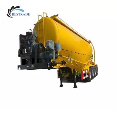 China Truck Trailer China All New 3 Axles Cement Tanker Bulk Powder Carrier Dry Fly Ash Cement Bulker Tank Semi Trailer For Sale for sale