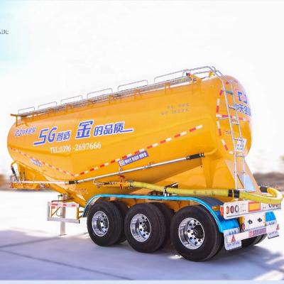 China Truck trailer 3 axle dry bulk cement powder tank transport semi trailer for sale for sale