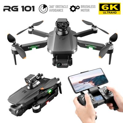 China RG101 MAX Drone 6K HD Headless Mode Dual Cameras ECS 5G WIFI Brushless Motor UAV GPS Quadcopter 360 Degree Laser Obstacle Avoidance PRO for sale