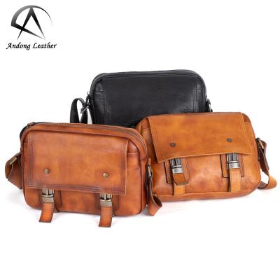 China GENUINE LEATHER Cowhide Shoulder Bag Business Leisure Sling Bag Bags Outdoor Sports Cowhide Messenger Small Genuine Leather Men's Bag for sale