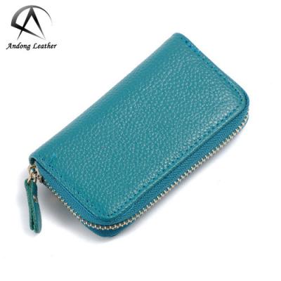 China Fashion Andong Men Women Car Key Holder Genuine Cow Leather Key Case Pocket for sale