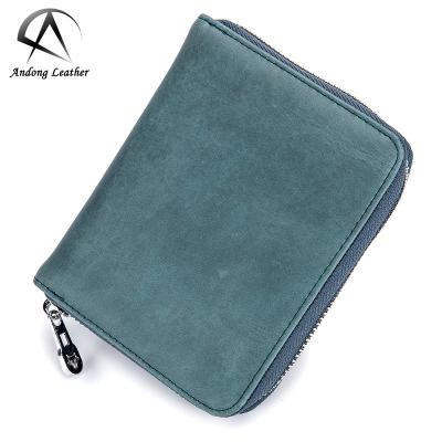 China Fashion Andong Men Passport Cover Bag Card Holder Wallet Genuine Cow Leather Women Rfid Cards Holders Lady Rfid Cards Holders for sale