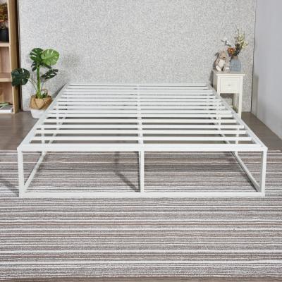 China RTS Queen Size 200x150 Cm Double Metal Bed Stable Frame for sale