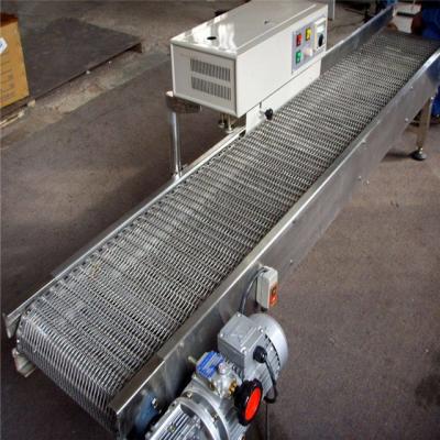 China Plain Weave Shengyue Stainless Steel Conveyor Mesh Belt With Baffle for sale