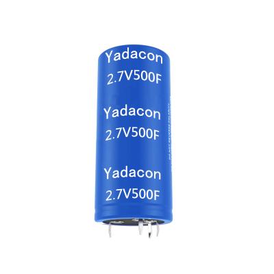 China Safety Horn 2.7V500F Outstanding Super Capacitor Original Manufacturer 2.7v Super Capacitor Battery for sale