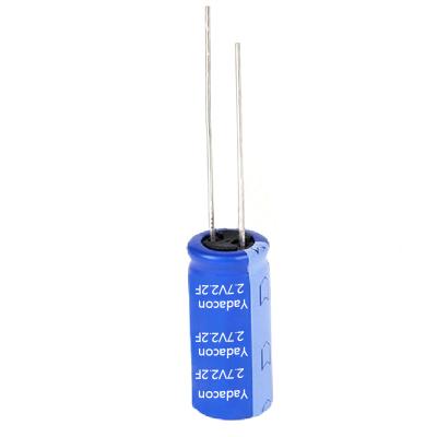 China Super Capacitor 2.7V 2.2F Volts Super Capacitor Battery Custom Super Capacitor 2.7V 2.2F Safety Lead Type Highly Cost Effective for sale