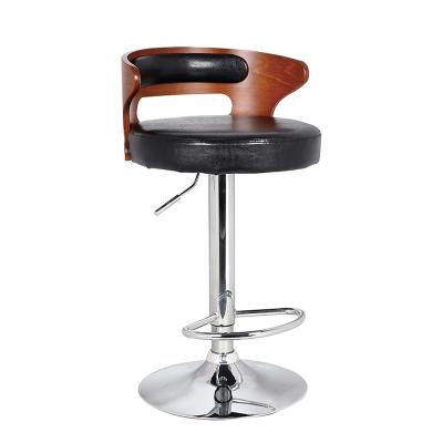 China Modern Adjustable High Back Leather Counter Height Tall Bar Stool Swivel Bar Stool Chairs Stool for sale