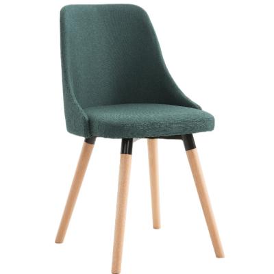 China 2021 Modern New Modern Velvet Fabric Leisure Chair Dining Chair With Beech Wood Legs for sale