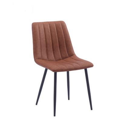 China 2021 Wholesale New Removable Cover Vintage PU Low Price Home Furniture Dining Chairs for sale