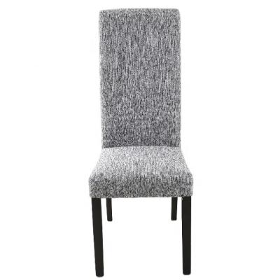 China 2021 Modern New Modern High Back Fabric Dining Chair With Wooden Legs for sale