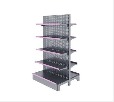 China Dragonshelf Single Sided Single Sided Steel Supermarket Shelves Gondola Shelves for sale