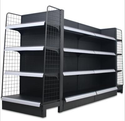 China Retail Store Display Rack Single Sided Supermarket Shelves Single Sided Store Shelving Steel Shelves for sale