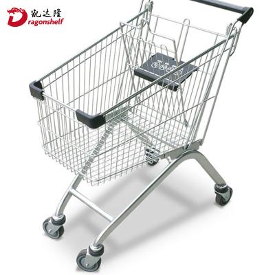 China Eco - Friendly Eco - Friendly European Trolley Supermarket Trolley Style Stainless Steel Shopping Trolley for sale