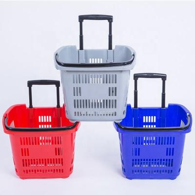 China Hot Selling Multifunctional Supermarket Single Trolley Supermarkt Grocery Store Supermarkt Retail Store Grocery Handle Shopping Cart for sale