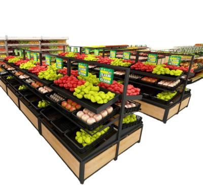 China Supermarkt show metal Supermarkt display supermarket product vegetables&fruit display rack for sale