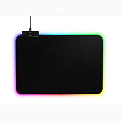 China Glow Led RGB Mouse Pad HX Small Mouse Pad Custom Glow RGB Led Gaming Non-Slip USB Mouse Pad for sale