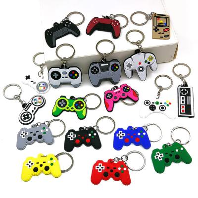 China Promotion fashion design cute high quality gamepad key chains, OEM custom design PVC keychains for sale