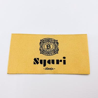 China Viable Customized Private Logo High Density Fabric Garment Labels, Wholesale Custom Woven Fabrics Ribbon Satin Care Label Labels for sale