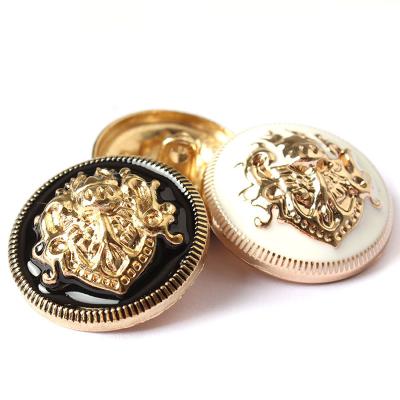 China Vintage Nickel Free Design High Quality Custom Logo Metal Buttons For Clothes / Pants for sale