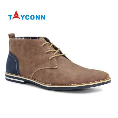 China Young men's stylish ankle boots wholesale round fashion winter boots for sale