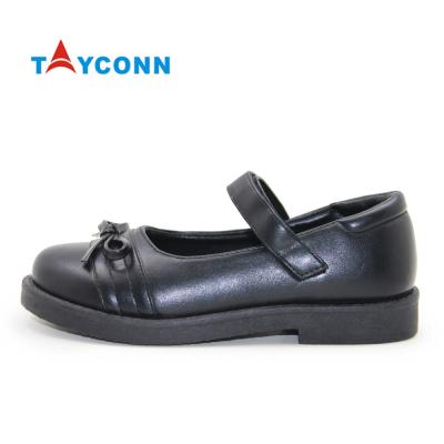 China Wholesale Anti-odor Children Casual Lightweight Black Leather Uniform Girls Dress Back To School Shoes for sale