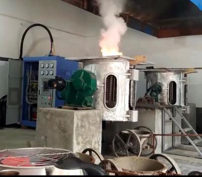 China Metallurgy Industry Aluminum Shell Induction Melting Furnace for sale