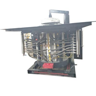 China Casting 1 Ton Medium Frequency Electric Induction Pouring Casting Machine for sale