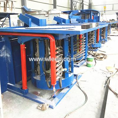 China Melting Furnace Copper Scrap Nonferrous Metal Smelting Electric Induction Furnace zu verkaufen