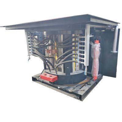 China 2000KW Parallel Inverter Steel Frame Hydraulic Pouring Cast Iron Induction Furnaces for sale