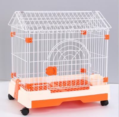 China Sustainable Luxury Dog Crate Dog Kennel With Tray And Wheels Universal Pet Carrier Dog Cage For Sale for sale