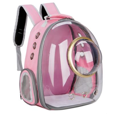 China Transparent Breathable Nest Bubble Bird Backpack Pet Cage Dog Cat Capsule Travel Cage Carrier Backpack Carrier for sale