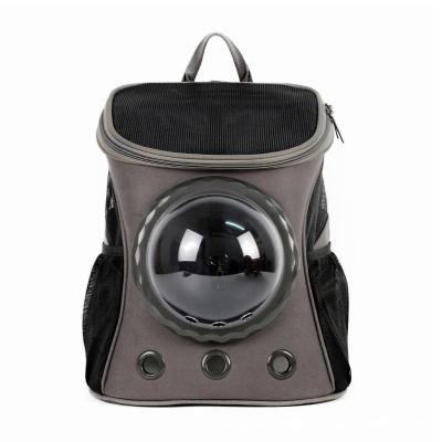 China Factory Hot Sell Cat Breathable Faux Leather Dog Carrier Pet Backpack for sale