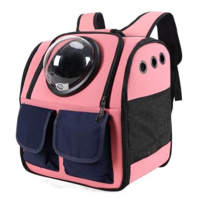 China Customized Design Pet Backpack Cat Puppy Kitty Dog Breathable Travel Carrier Pet Cages for sale