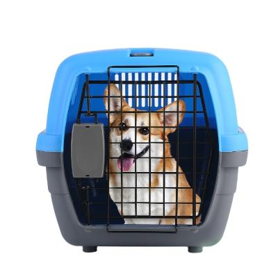 China New Breathable Plastic Cat Dog Luxury Pet Cage Airline Travel Pet Carrier for sale