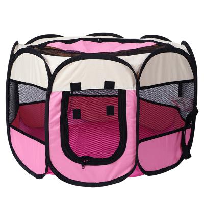 China Puppy Cat Playpen Tent Portable Exercise Barrier Pet Kennel Crate Medium Viable Cat Birth Room for sale