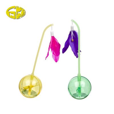 China Viable unique design cat swing rod magic wand toy feather with wholesale price cat rod cat riddle for sale