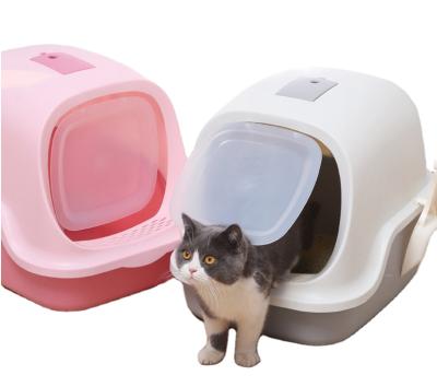 China HOT SELLING Sustainable Eco-friendly The Most Popular Colorful Plastic Cat Litter Box Cat Toilet for sale