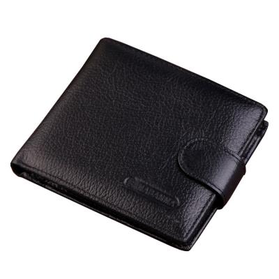 China Waterproof Unique Genuine Cowhide Leather Color Men's Atmosphere Wallet for sale