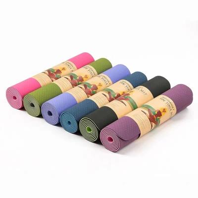 China Fitness Logo Personalized Portable Recycled Pilates Custom Wholesale Set Eco Friendly Yoga Mat With Body Tape Line for sale