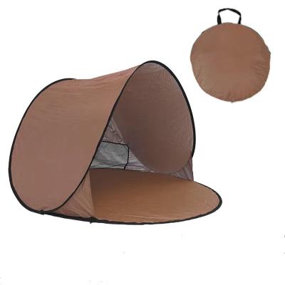 China Straight Tying Type Flair Sun Protection Tent Beach Sun Shelter Instant Pop Tent Automatic Beach Tent for sale