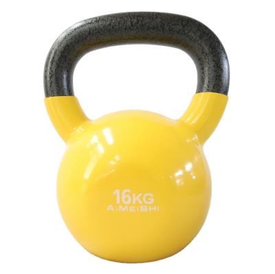 China Fitness Home Use Gym Strength Cast Vinyl Coated Dumbbell Adjustable Rubber Kettlebell for sale