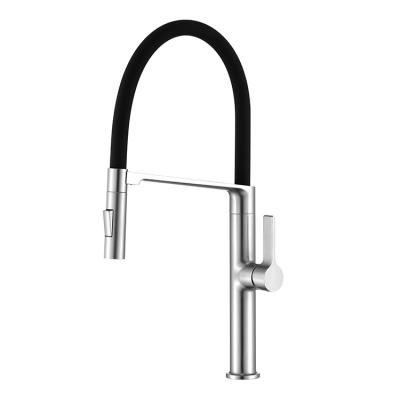 China Modern Pull Out Kitchen Faucet High Water Pressure Sink Faucet Chrome Kitchen Faucets for sale