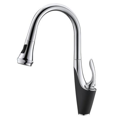 China Sense Faucets Pull Down Kitchen Sink Taps Kitchen Brass Hot And Cold Faucet for sale