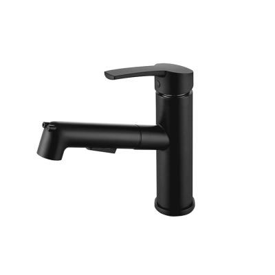 China Metered Faucets Made In China Top Quality Bath Basin Faucet Brass Plll Cheap Water Sink Bottom Matte Black for sale