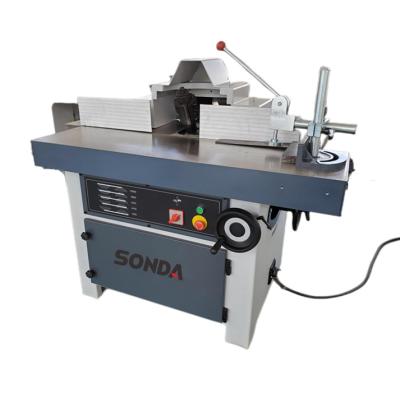 China Building Material Shops Woodworking Shaft Moulder Shaft Shaper with Vertical Wood Shaft Slide Table Feeder Milling Machine for sale